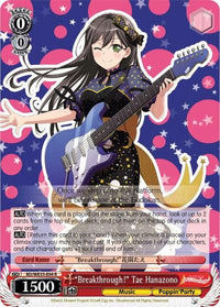 "Breakthrough!" Tae Hanazono (BD/WE35-E04 R) (Parallel Foil) [Poppin'Party x Roselia] - POKÉ JEUX