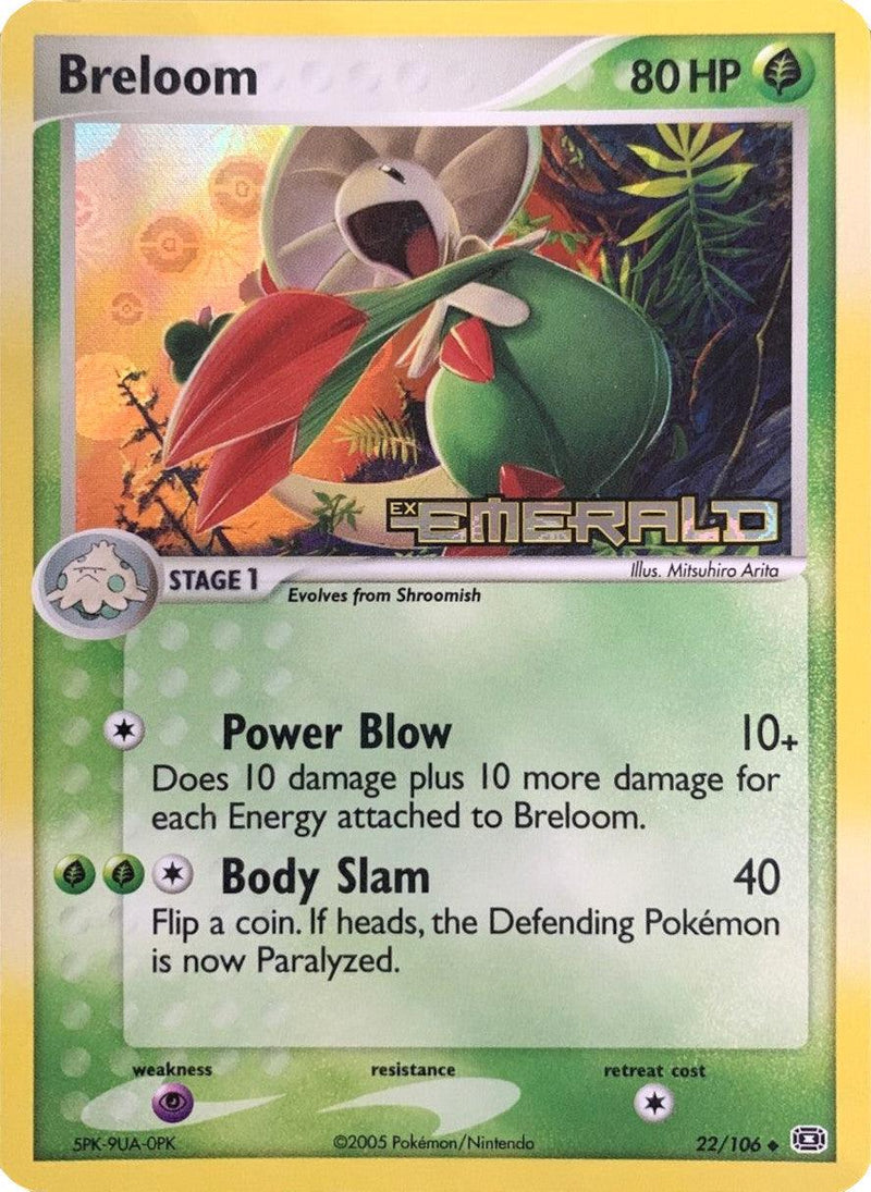 Breloom (22/106) (Stamped) [EX: Emerald] - POKÉ JEUX