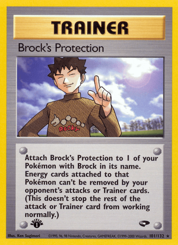 Brock's Protection (101/132) [Gym Challenge 1st Edition] - POKÉ JEUX