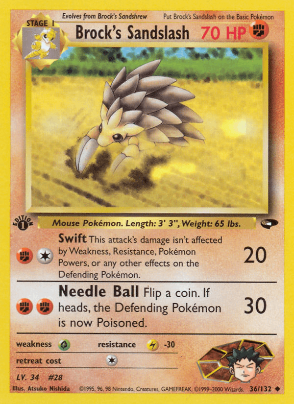 Brock's Sandslash (36/132) [Gym Challenge 1st Edition] - POKÉ JEUX