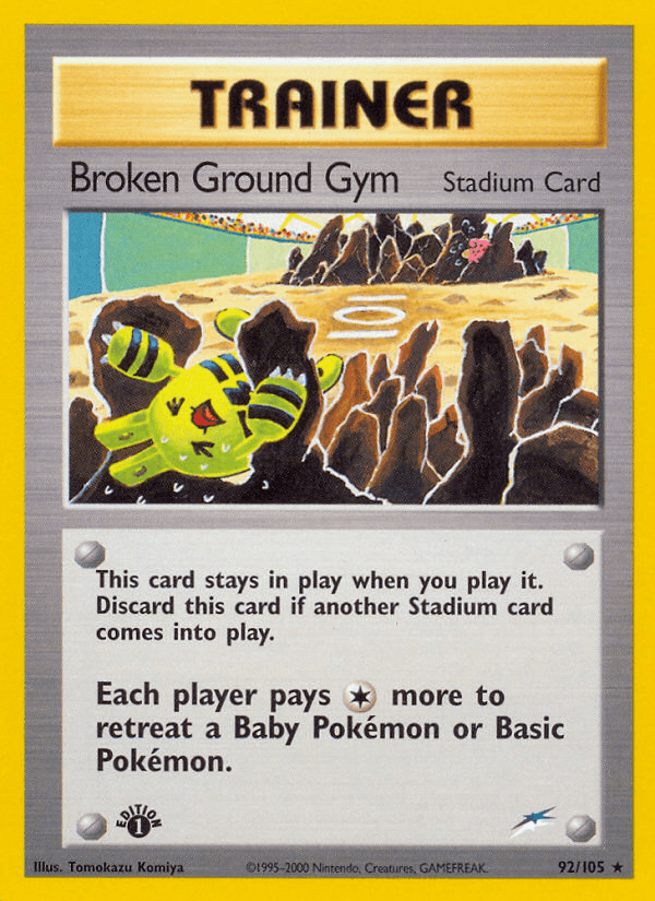 Broken Ground Gym (92/105) [Neo Destiny 1st Edition] - POKÉ JEUX