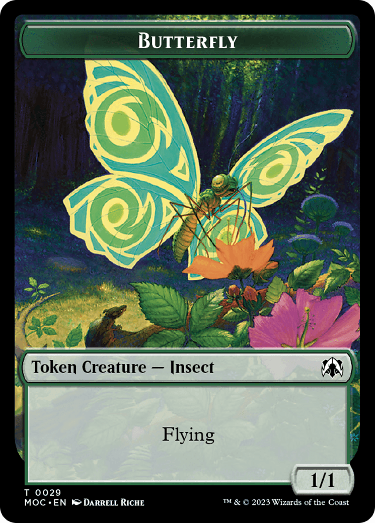 Butterfly // City's Blessing Double-Sided Token [March of the Machine Commander Tokens] - POKÉ JEUX