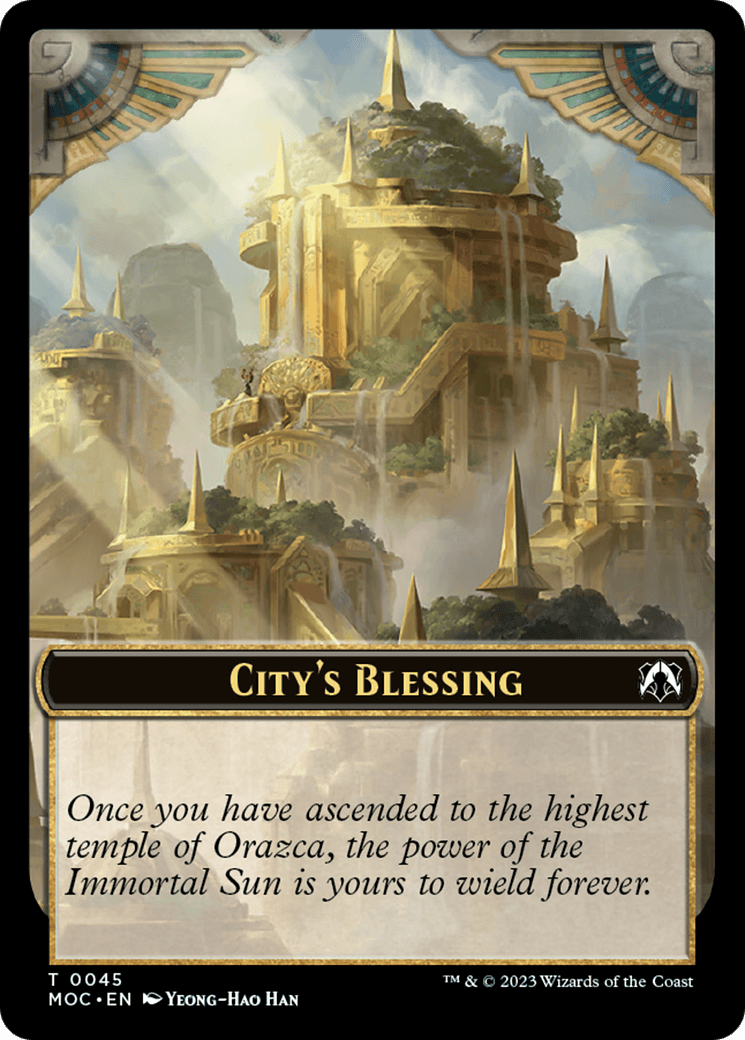 Butterfly // City's Blessing Double-Sided Token [March of the Machine Commander Tokens] - POKÉ JEUX