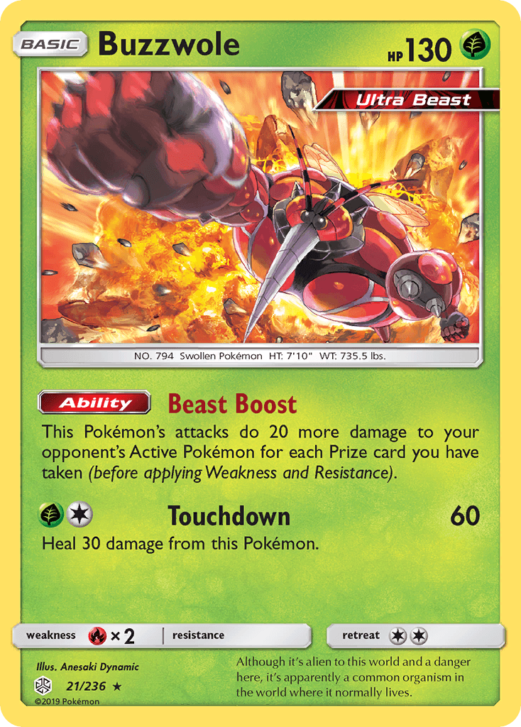 Buzzwole (21/236) [Sun & Moon: Cosmic Eclipse] - POKÉ JEUX