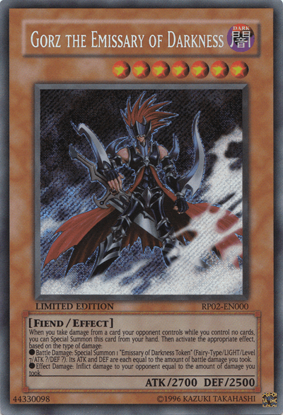 Gorz the Emissary of Darkness [RP02-EN000] Secret Rare - POKÉ JEUX