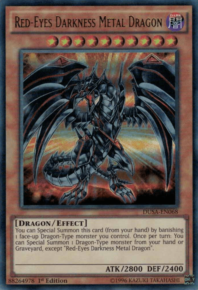 Red-Eyes Darkness Metal Dragon [DUSA-EN068] Ultra Rare - POKÉ JEUX