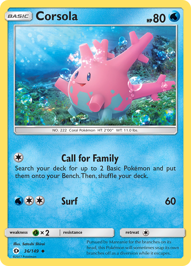 Corsola (36/149) [Sun & Moon: Base Set]