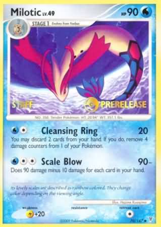 Milotic (70/147) (Staff Prerelease Promo) [Nintendo: Black Star Promos]