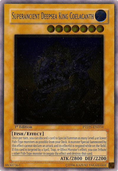 Superancient Deepsea King Coelacanth [PTDN-EN034] Ultimate Rare - POKÉ JEUX