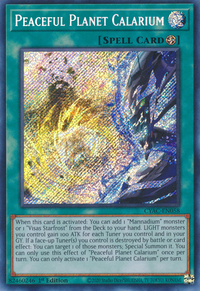 Peaceful Planet Calarium [CYAC-EN058] Secret Rare