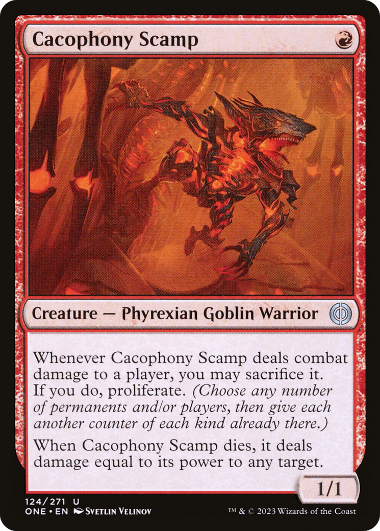 Cacophony Scamp [Phyrexia: All Will Be One] - POKÉ JEUX