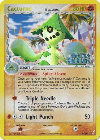 Cacturne (15/100) (Delta Species) (Stamped) [EX: Crystal Guardians] - POKÉ JEUX