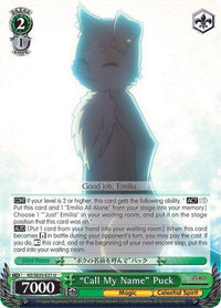 "Call My Name" Puck (RZ/SE35-E21 U) (Parallel Foil) [Re:ZERO: The Frozen Bond] - POKÉ JEUX