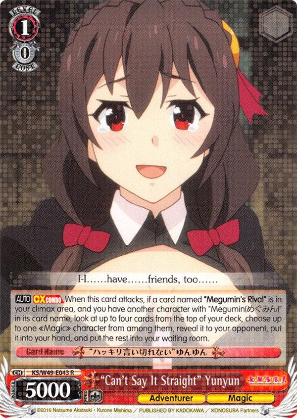 "Can't Say It Straight" Yunyun (KS/W49-E043 R) [KonoSuba] - POKÉ JEUX