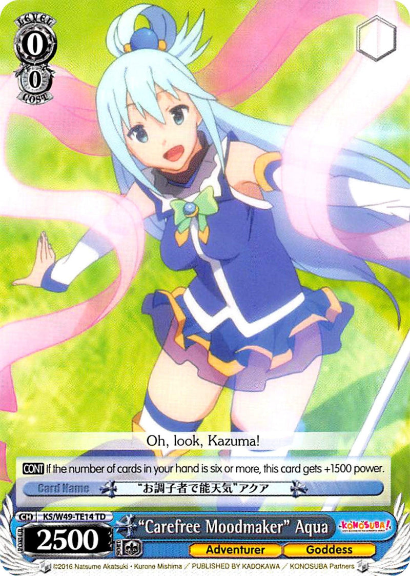 "Carefree Moodmaker" Aqua (KS/W49-TE14 TD) [KonoSuba] - POKÉ JEUX