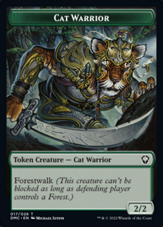 Cat Warrior Token [Dominaria United Commander Tokens] - POKÉ JEUX