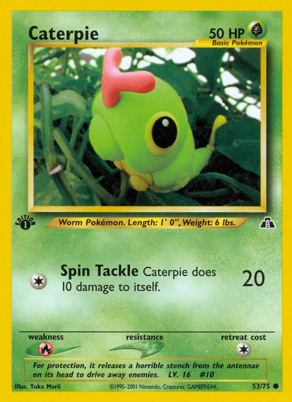 Caterpie (53/75) [Neo Discovery 1st Edition] - POKÉ JEUX