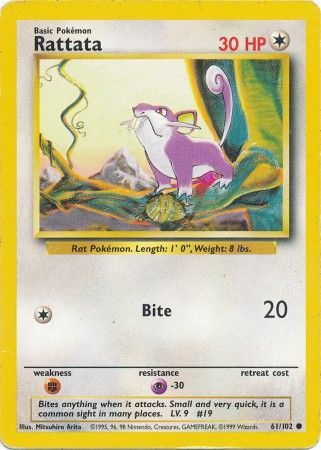 Rattata (61/102) [Base Set Unlimited]