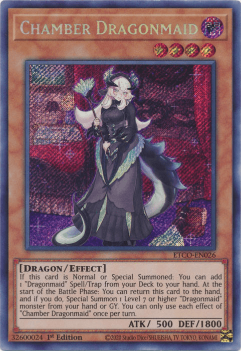 Chamber Dragonmaid [ETCO-EN026] Secret Rare - POKÉ JEUX