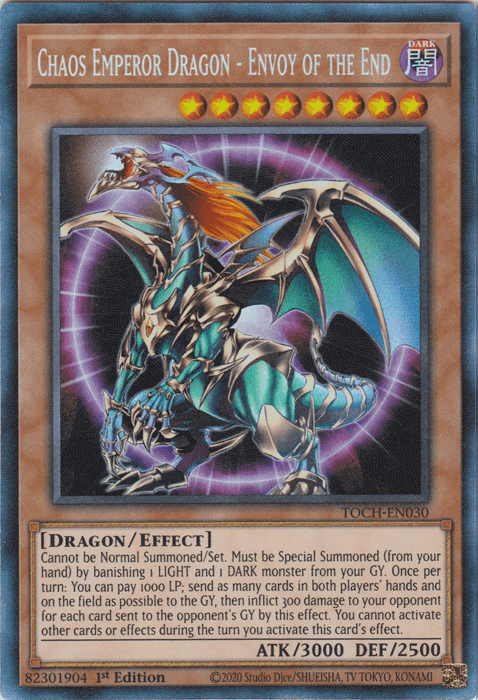 Chaos Emperor Dragon - Envoy of the End [TOCH-EN030] Collector's Rare - POKÉ JEUX