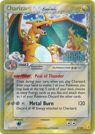 Charizard (4/100) (Delta Species) (Stamped) [EX: Crystal Guardians] - POKÉ JEUX