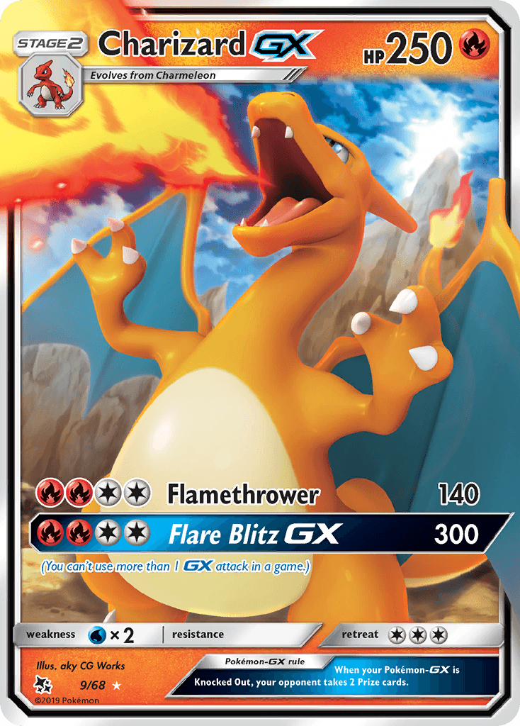 Charizard GX (9/68) [Sun & Moon: Hidden Fates] - POKÉ JEUX