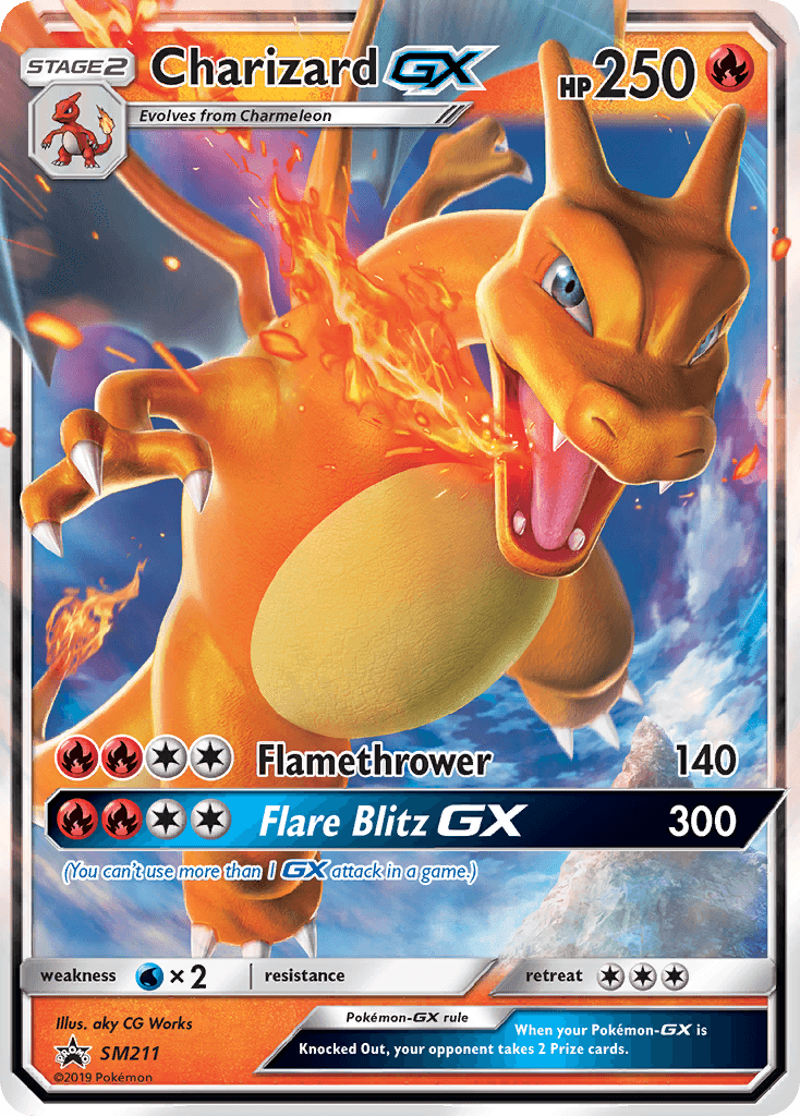 Charizard GX (SM211) [Sun & Moon: Black Star Promos] - POKÉ JEUX