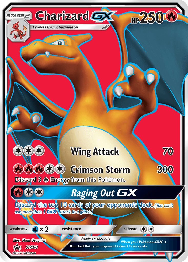 Charizard GX (SM60) [Sun & Moon: Black Star Promos] - POKÉ JEUX