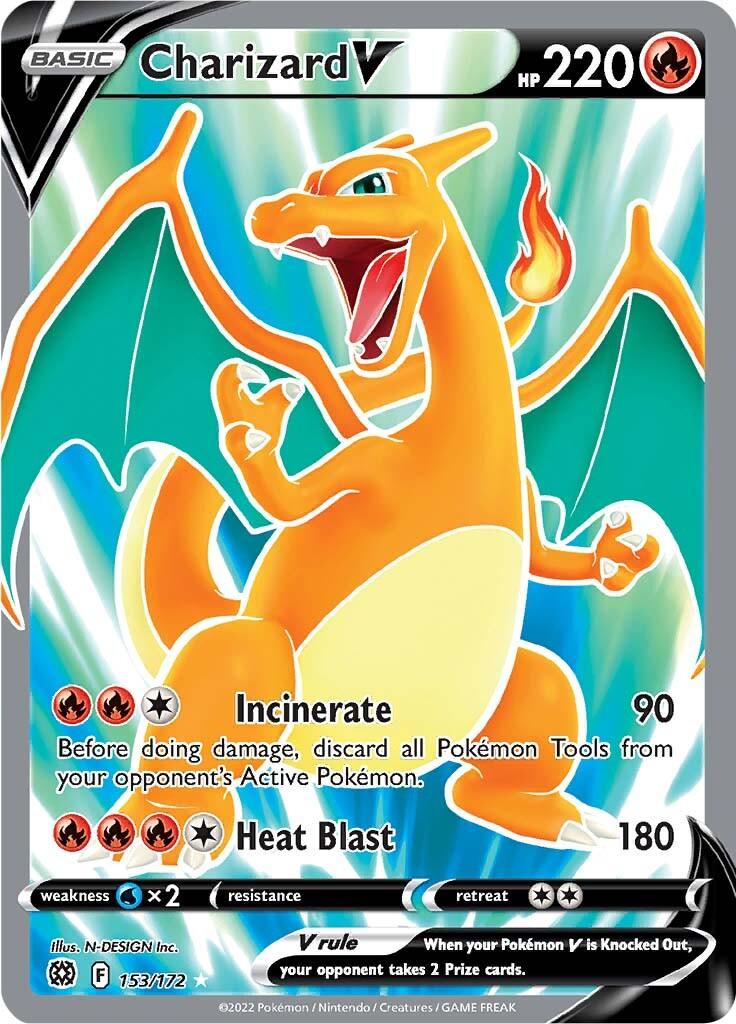 Charizard V (153/172) [Sword & Shield: Brilliant Stars] - POKÉ JEUX