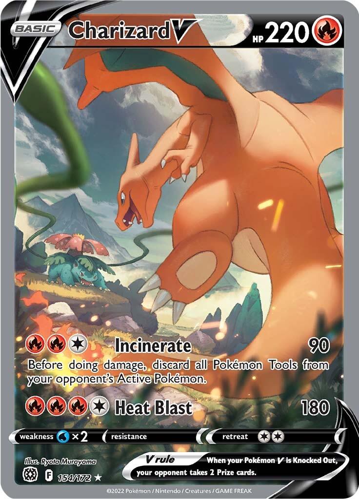 Charizard V (154/172) [Sword & Shield: Brilliant Stars] - POKÉ JEUX