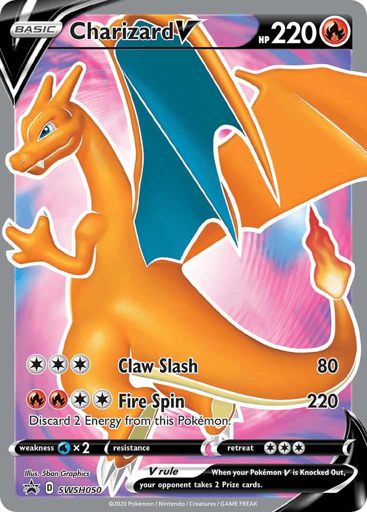 Charizard V (SWSH050) [Sword & Shield: Black Star Promos] - POKÉ JEUX