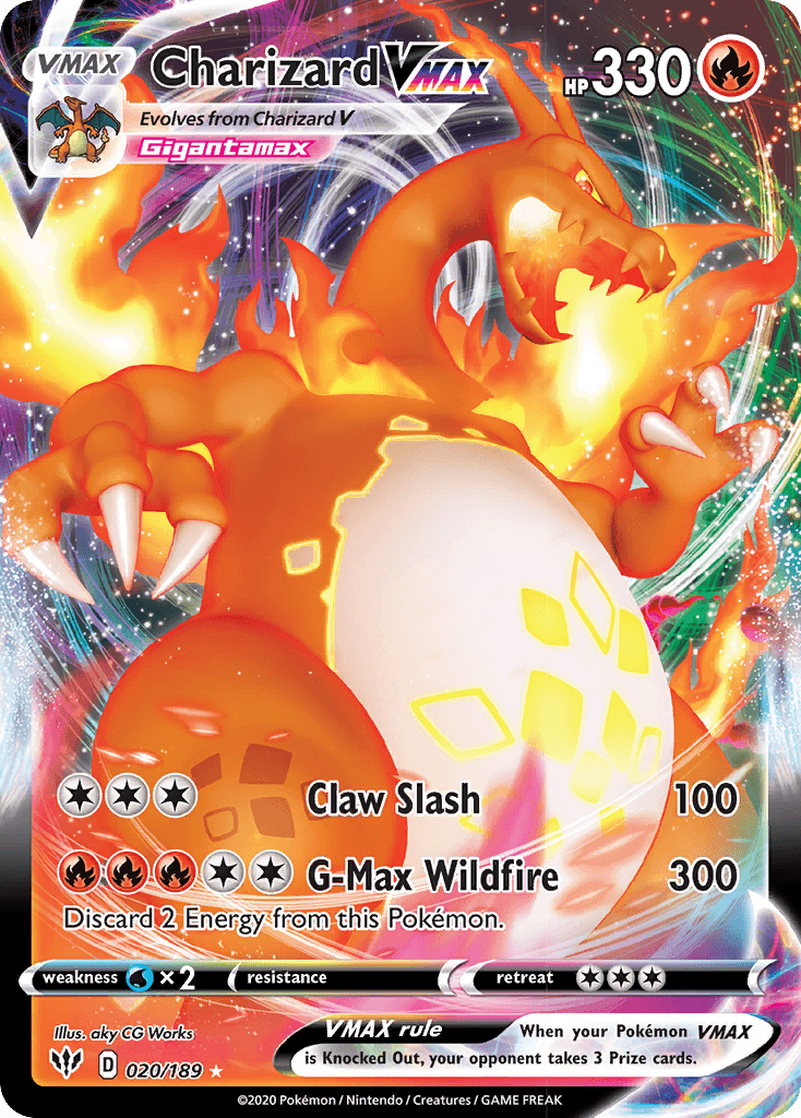 Charizard VMAX (020/189) [Sword & Shield: Darkness Ablaze] - POKÉ JEUX