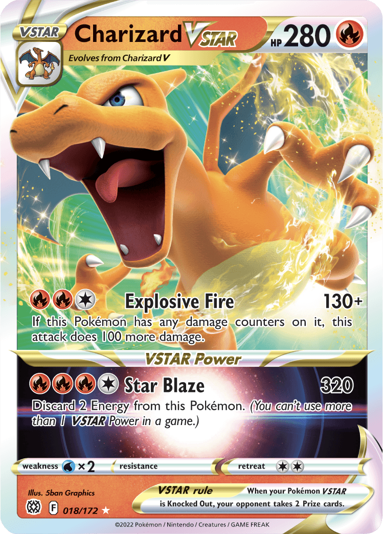 Charizard VSTAR (018/172) [Sword & Shield: Brilliant Stars] - POKÉ JEUX