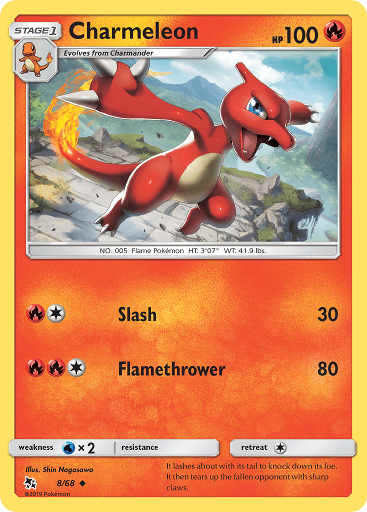 Charmeleon (8/68) [Sun & Moon: Hidden Fates] - POKÉ JEUX