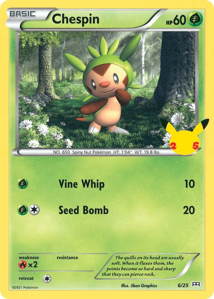 Chespin (6/25) [McDonald's 25th Anniversary] - POKÉ JEUX