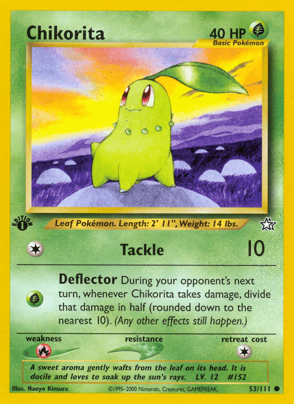 Chikorita (53/111) [Neo Genesis 1st Edition] - POKÉ JEUX