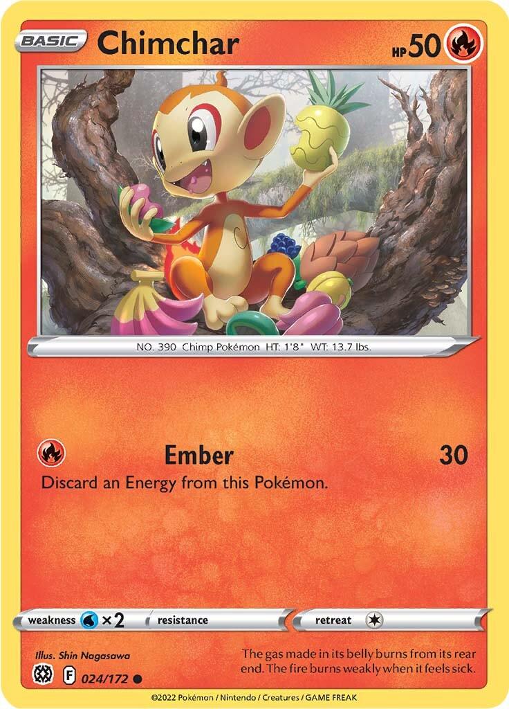 Chimchar (024/172) [Sword & Shield: Brilliant Stars] - POKÉ JEUX