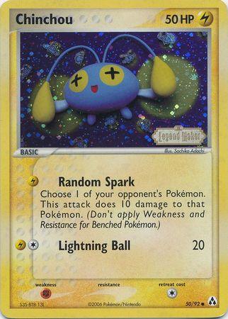 Chinchou (50/92) (Stamped) [EX: Legend Maker] - POKÉ JEUX