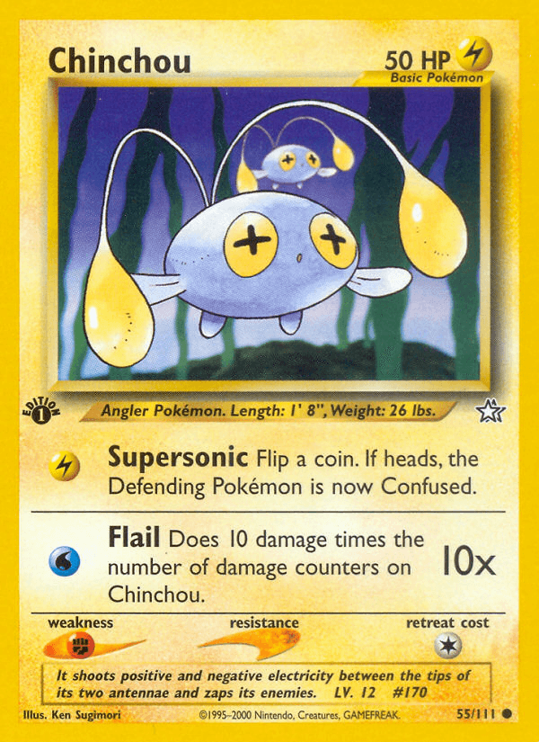 Chinchou (55/111) [Neo Genesis 1st Edition] - POKÉ JEUX