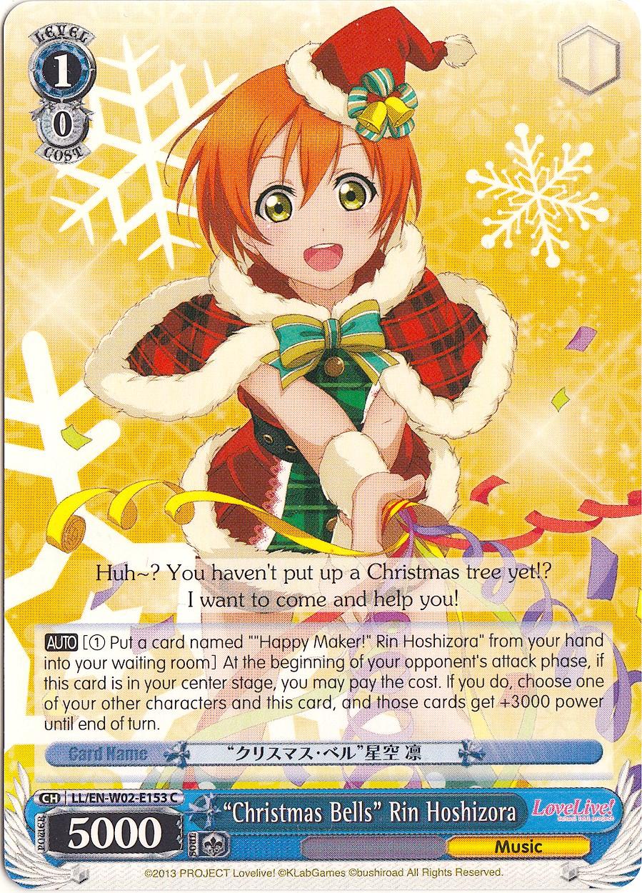 "Christmas Bells" Rin Hoshizora (LL/EN-W02-E153 C) [Love Live! DX Vol.2] - POKÉ JEUX