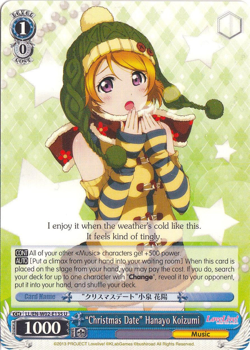 "Christmas Date" Hanayo Koizumi (LL/EN-W02-E135 U) [Love Live! DX Vol.2] - POKÉ JEUX