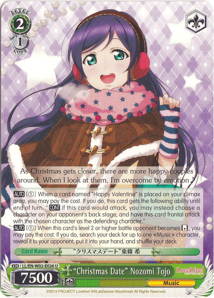 "Christmas Date" Nozomi Tojo (LL/EN-W02-E026 U) [Love Live! DX Vol.2] - POKÉ JEUX