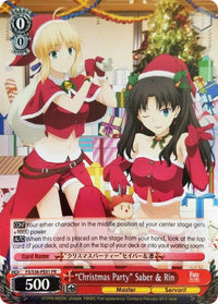 "Christmas Party" Saber & Rin (FS/S36-PE01 PR) (Promo) [Fate/Stay Night [Unlimited Blade Works] Vol. II] - POKÉ JEUX