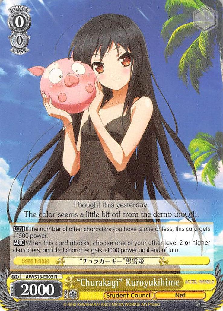 "Churakagi" Kuroyukihime (AW/S18-E003 R) [Accel World] - POKÉ JEUX