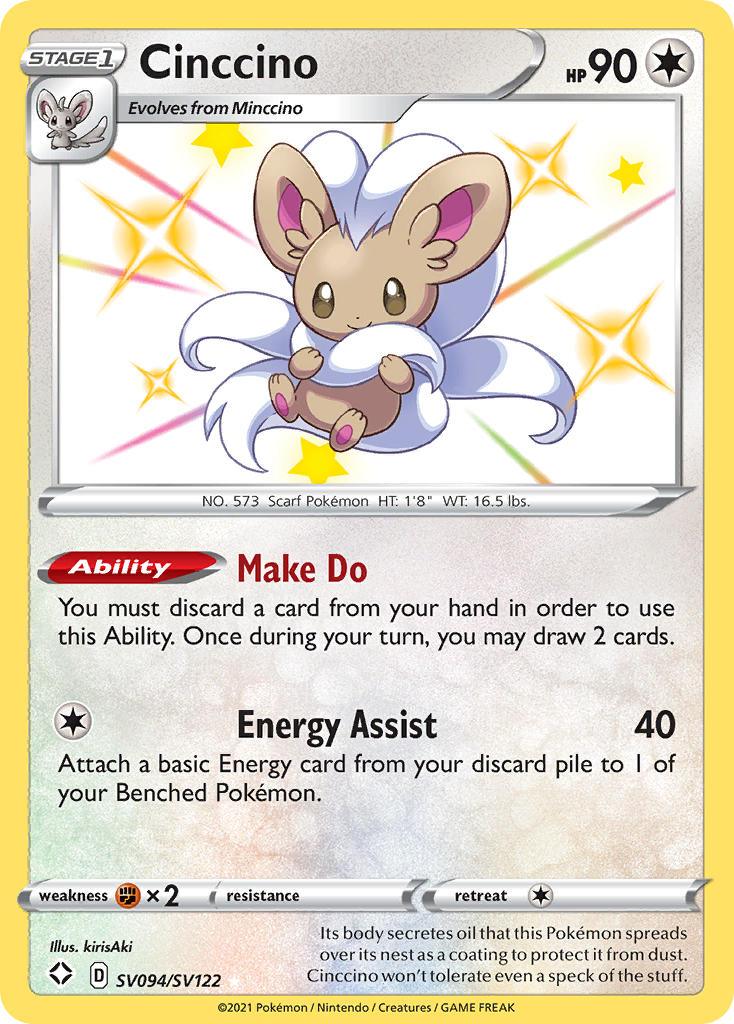 Cinccino (SV094/SV122) [Sword & Shield: Shining Fates] - POKÉ JEUX