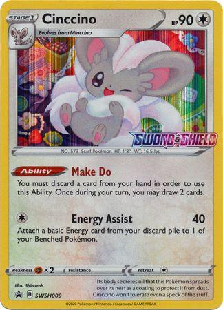 Cinccino (SWSH009) (Prerelease Promo) [Sword & Shield: Black Star Promos] - POKÉ JEUX