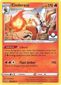 Cinderace (034/202) (League Promo) [Sword & Shield: Base Set] - POKÉ JEUX