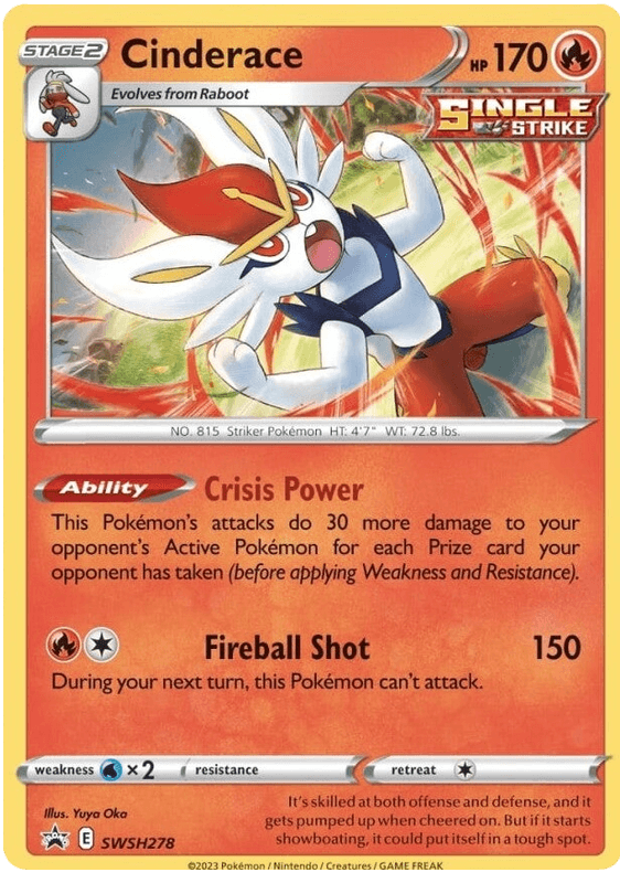 Cinderace (SWSH278) [Sword & Shield: Black Star Promos] - POKÉ JEUX