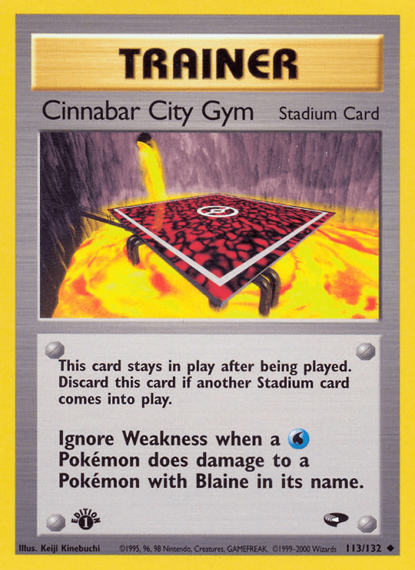 Cinnabar City Gym (113/132) [Gym Challenge 1st Edition] - POKÉ JEUX