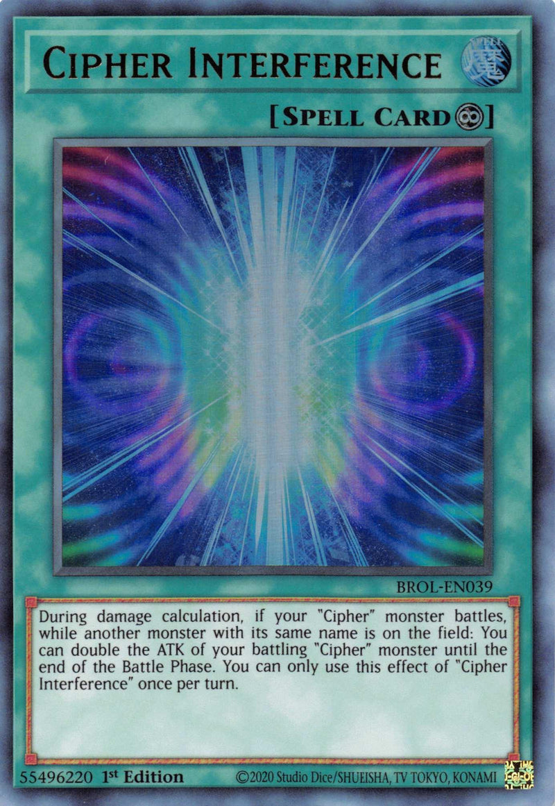 Cipher Interference [BROL-EN039] Ultra Rare - POKÉ JEUX